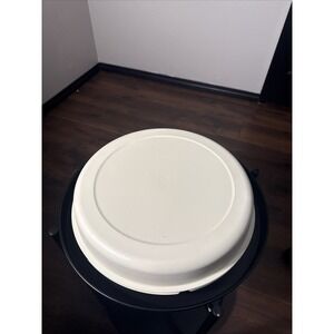 Vintage Tupperware 1665 Chip Dip Snack Serving Tray Party Veggie Tray W/Lid 1666